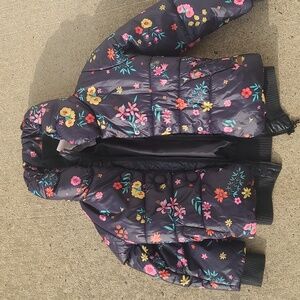Boboli Floral Bomber Coat